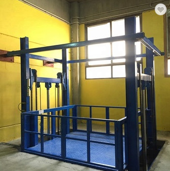 1500KG 15 টন কার্গো এলিভেটর শিপ ডেক ইস্পাত উল্লম্ব মালবাহী লিফট