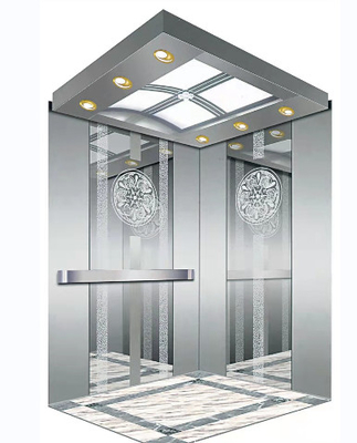 7 ইঞ্চি স্ক্রীন MRL এলিভেটর 4 ব্যক্তি 400KG MRL ট্র্যাকশন লিফট