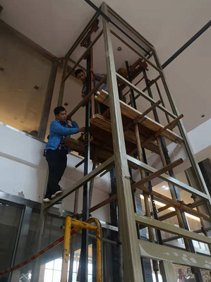 0.63m/s 320KG শ্যাফটলেস হোম লিফট 4 ব্যক্তি আবাসিক গ্লাস লিফট