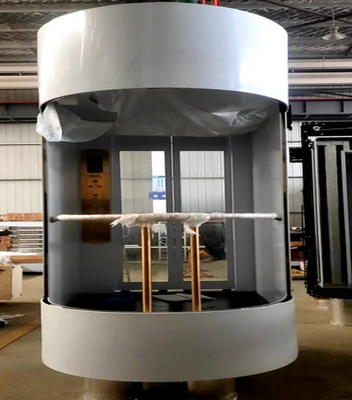 স্কয়ার গ্লাস আবাসিক প্যানোরামিক লিফট 6 ব্যক্তি গিয়ারলেস মোটর লিফট